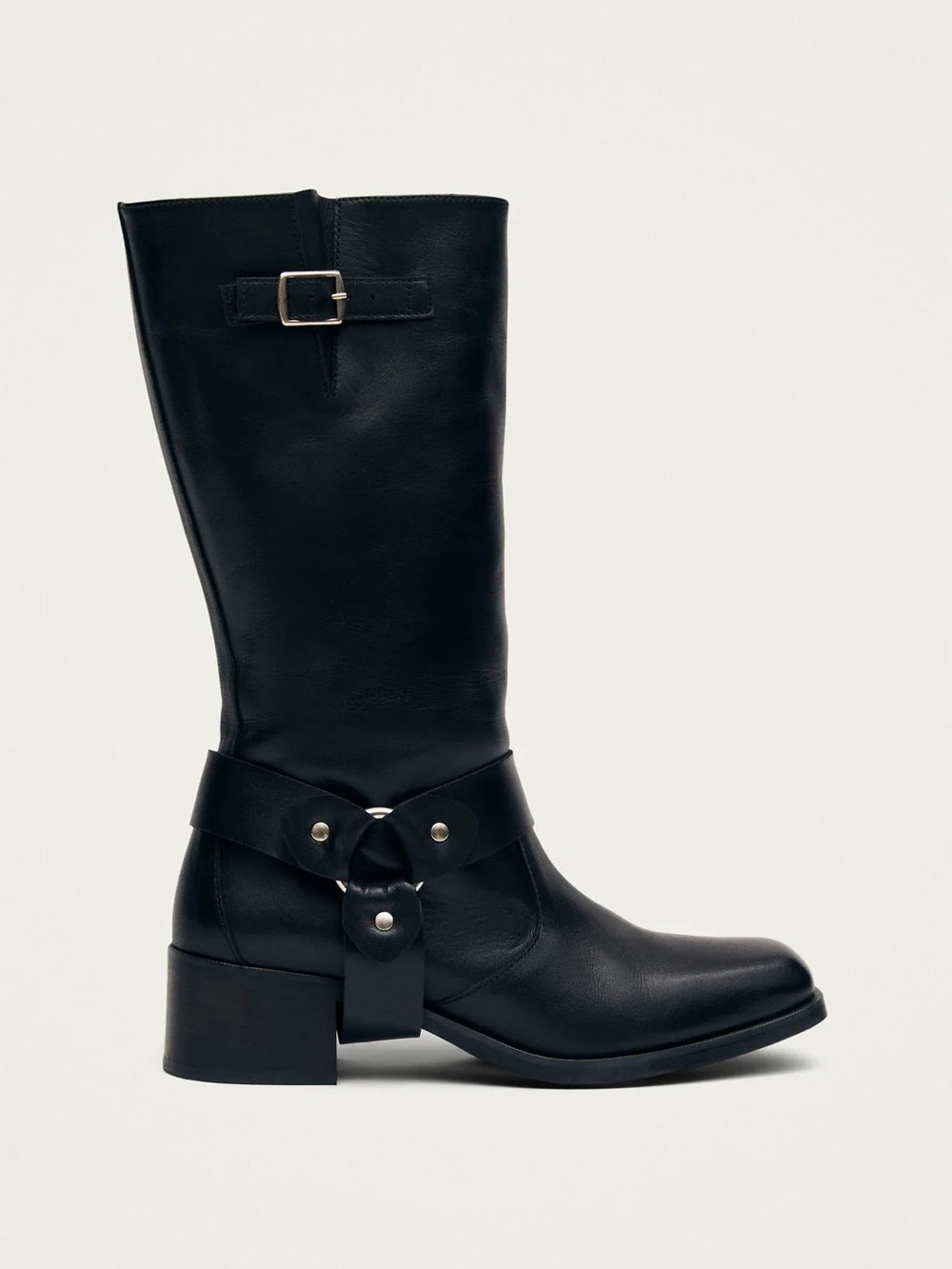 Alohas Rocky Black Leather Boot
